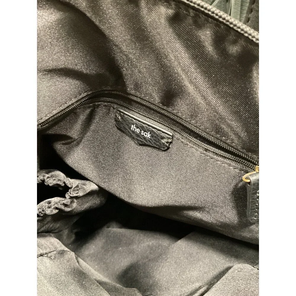 NWOT The Sak Olvera Backpack Style Unisex Black Quilted Travel Work School